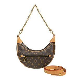 Louis Vuitton Loop Monogram Shoulder Bag Canvas Brown